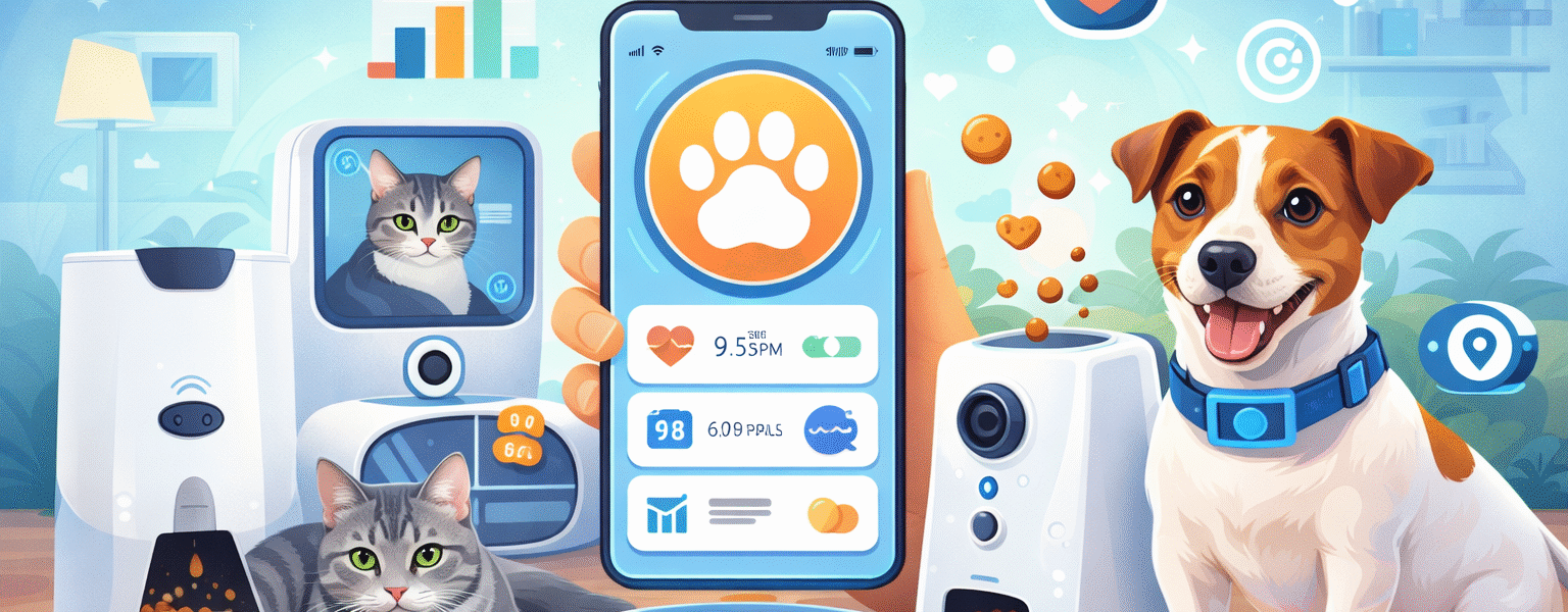 Smart pet care in a tech-savvy home